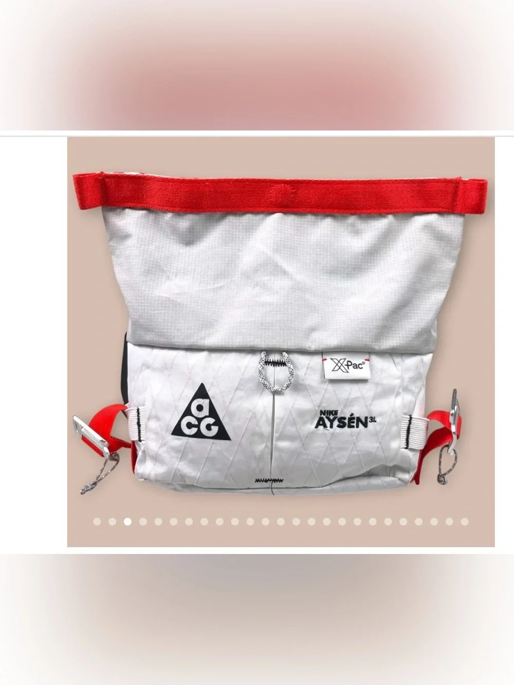 Nike - ACG Aysn Waistpack (3L) 'White'.